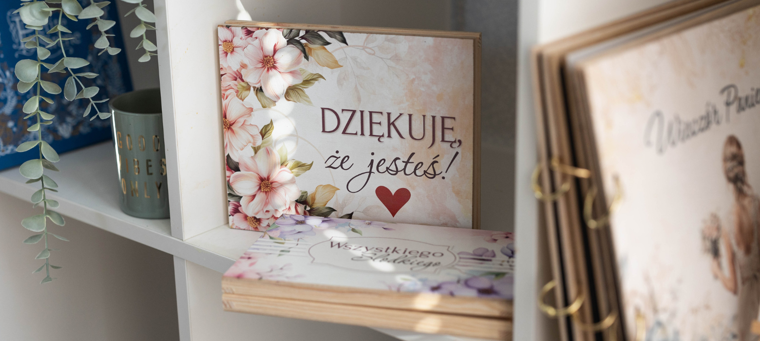 Drewniane pudełka rustykalne