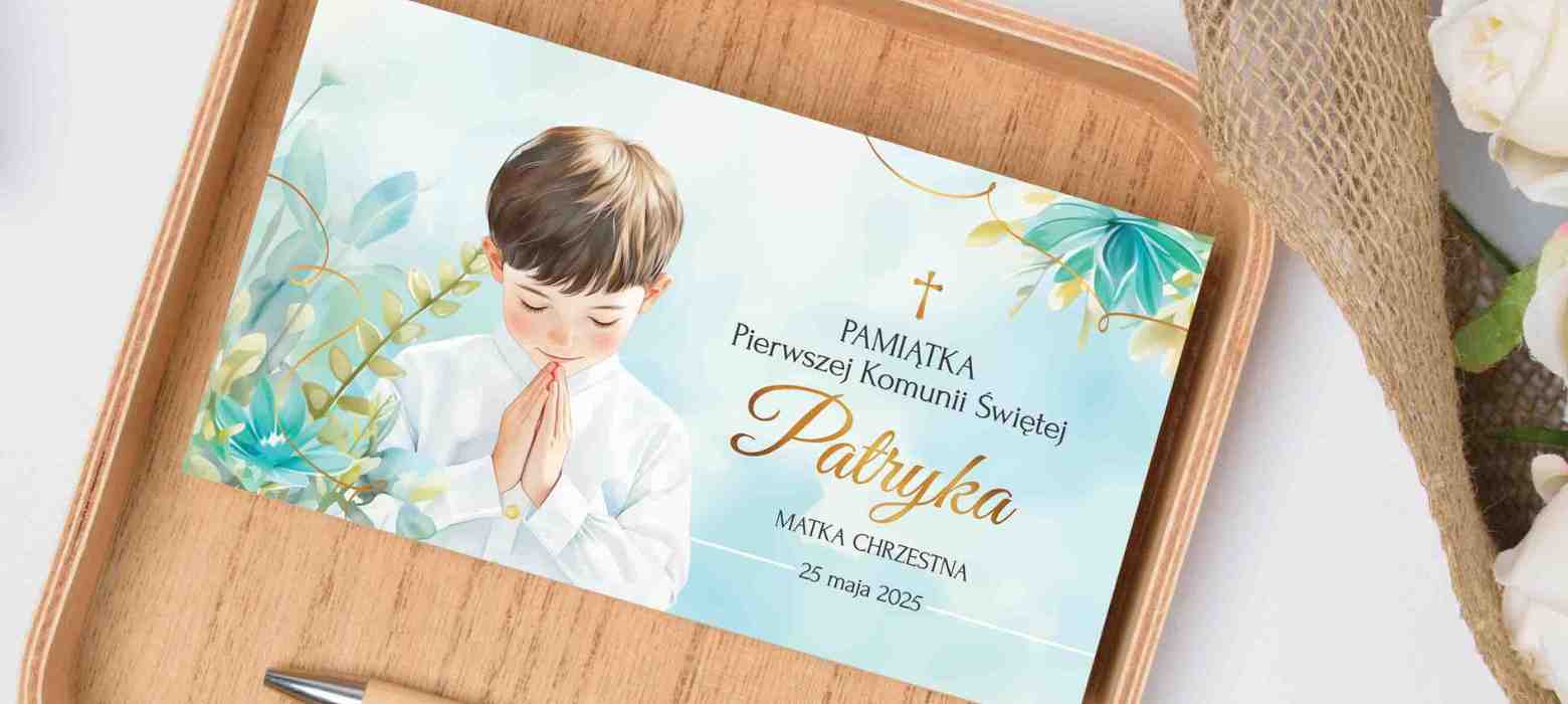 personalizowany prezent na komunie