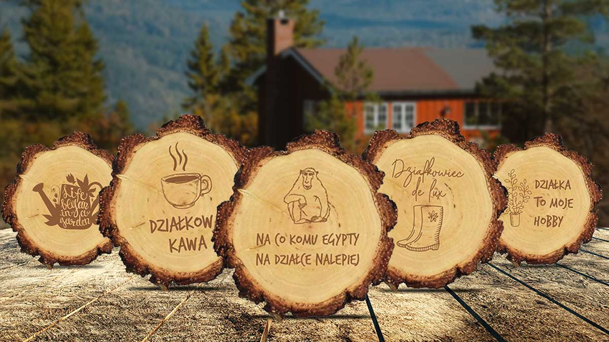 Podkładki drewniane dla prawdziwego działkowicza