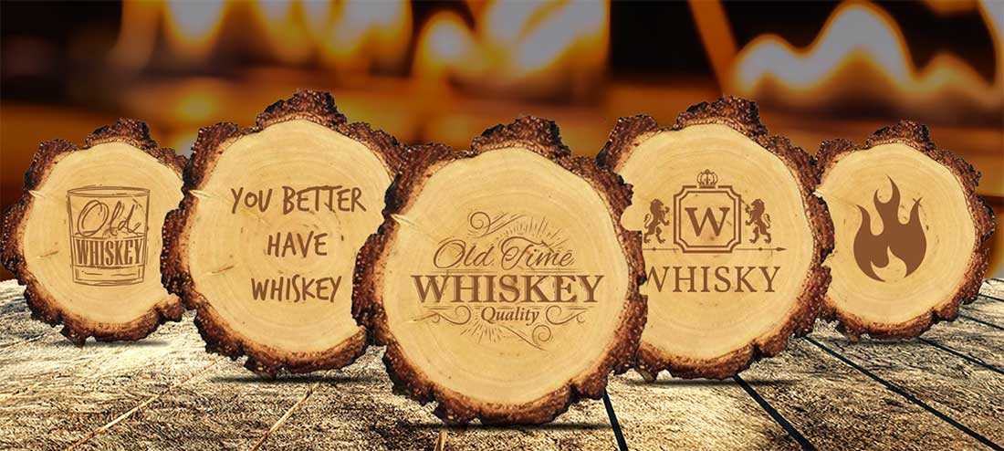 Podkładki drewniana dla koneserów whisky